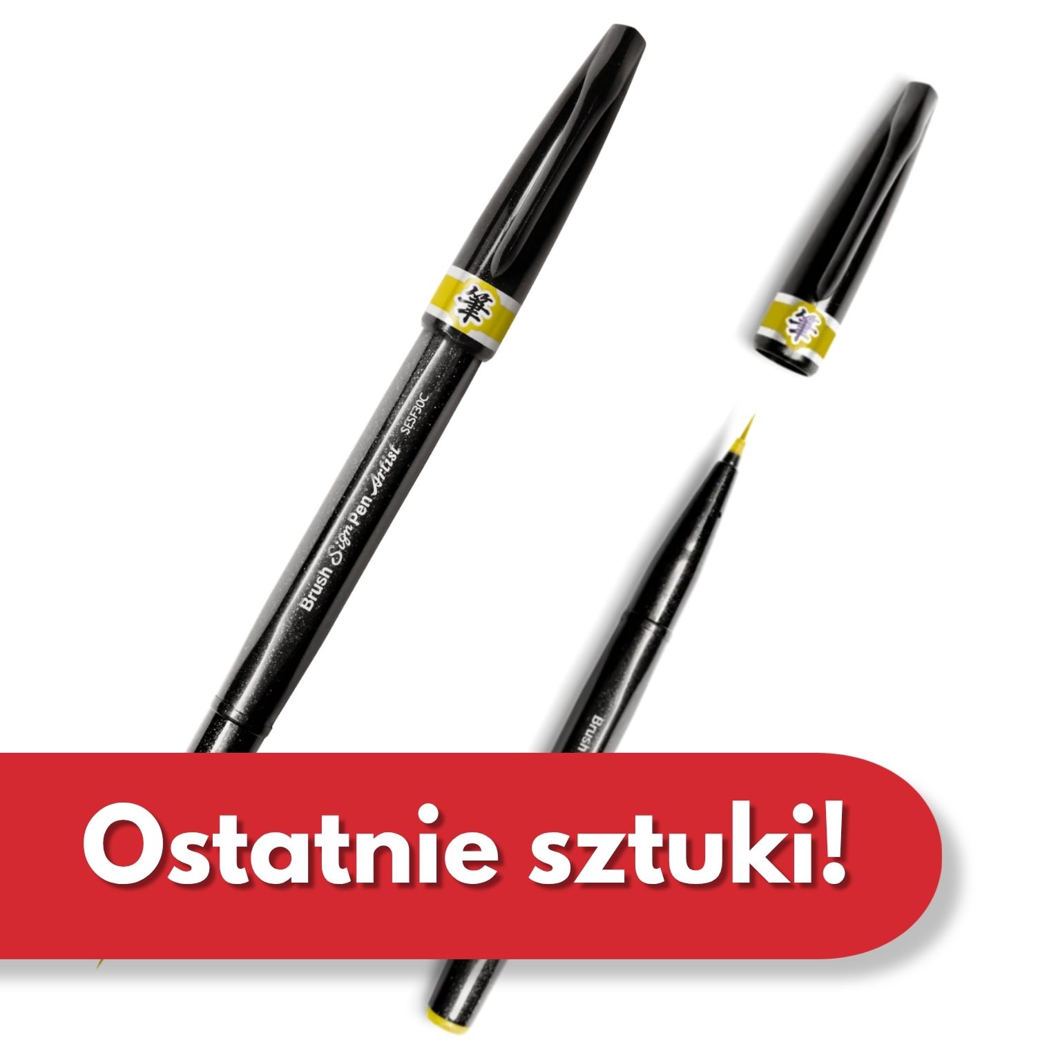 Precyzyjny brushpen z pędzelkiem do kaligrafii i liternictwa | Do pisania kanji i hanzi